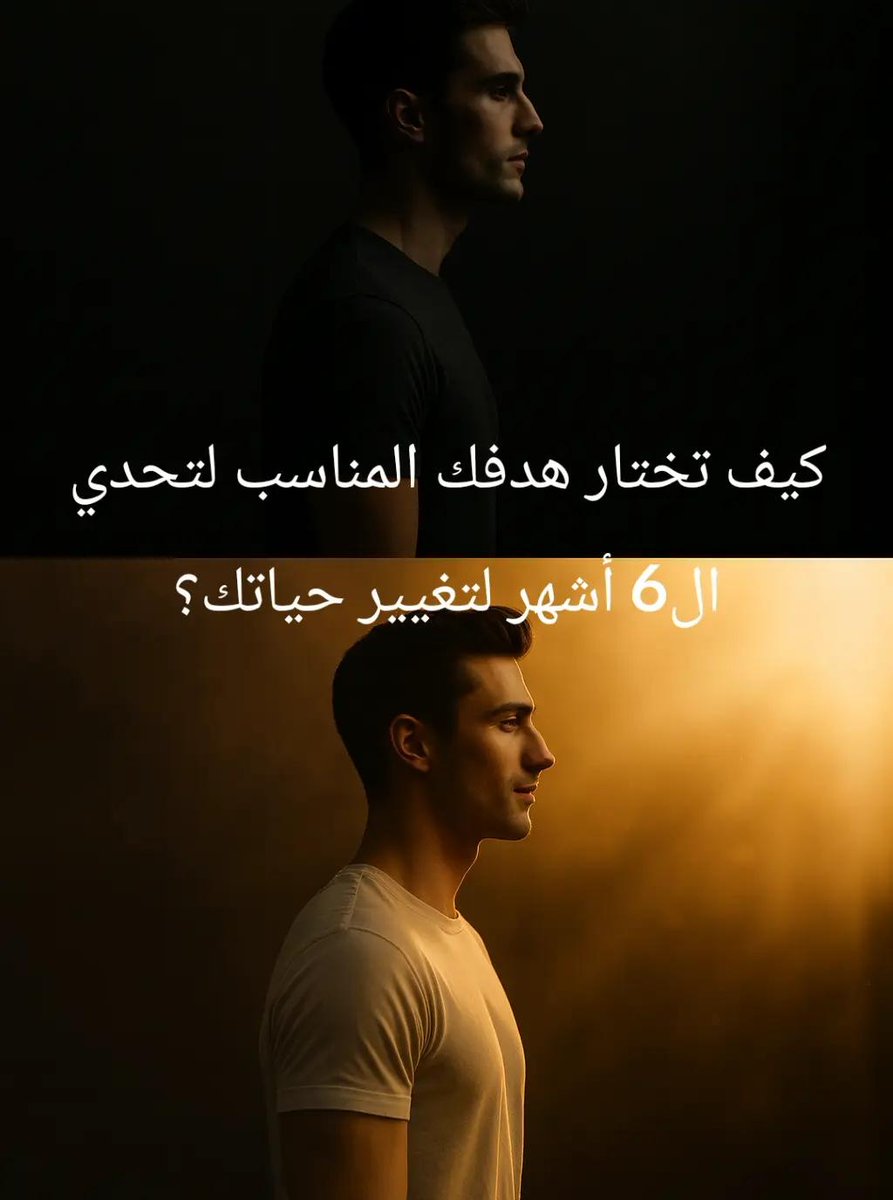🎯كيف تختار هدفك المناسب لتحدي ال6 أشهر؟

اختيار الهدف المناسب لتحدي الـ 6 أشهر هو أهم خطوة في نجاح التحدي كله، لأن الهدف هو “المحرّك” اللي يحدد مسارك، حماسك، واستمراريتك.

وخليني أشرح لك طريقة اختيار الهدف في 5 خطوات:

أولًا: الفكرة الأساسية:
- الهدف الذي يناسب تحدي الـ 6 أشهر