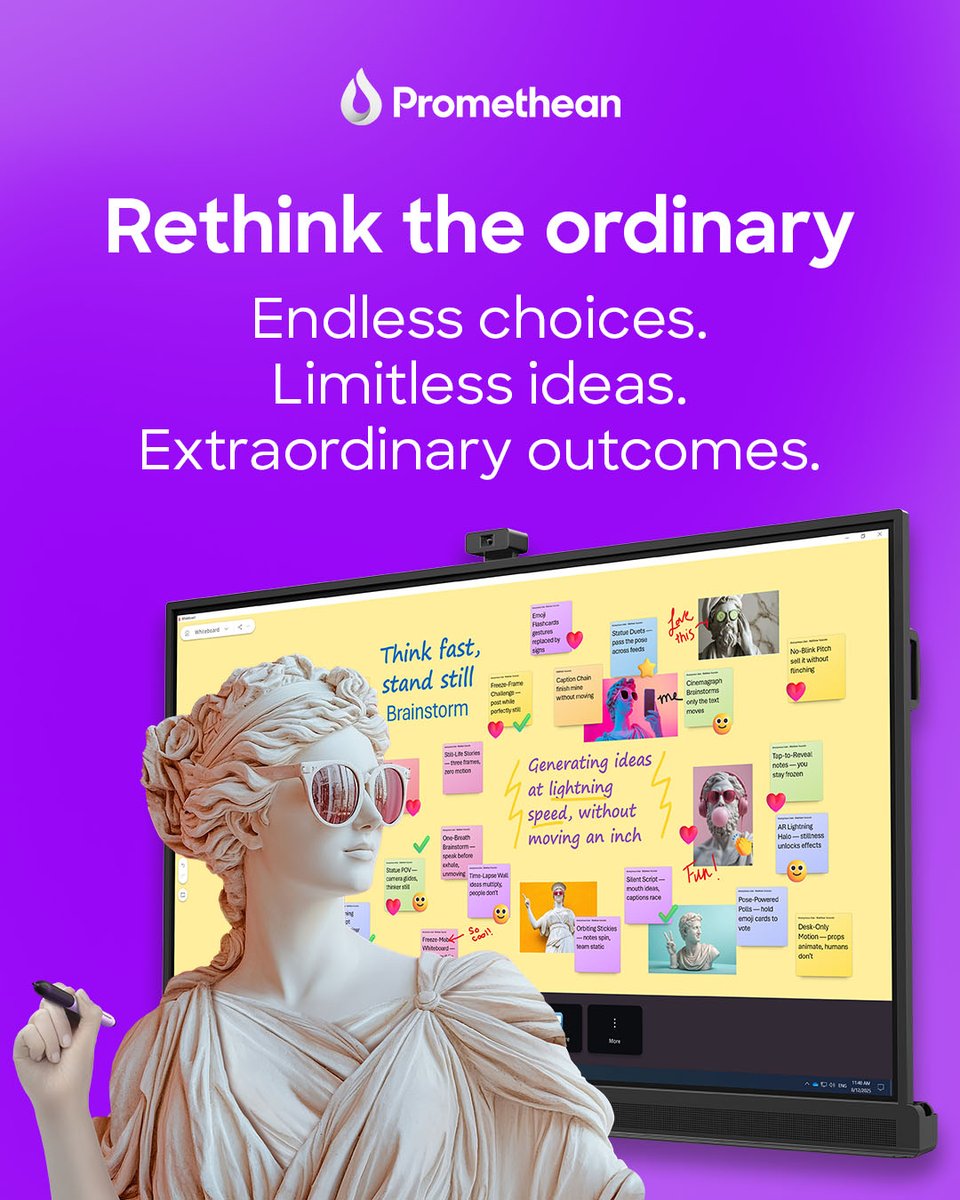 Promethean's tweet photo. Rethink the ordinary.

Complete your school with quality teaching and learning tools that inspire the next big breakthrough, encourage ideas, and shape future discoveries.

Explore Promethean’s exclusive solutions to find the right fit for your school:https://t.co/sfk8SNLbdO https://t.co/eAy8yvMPNr