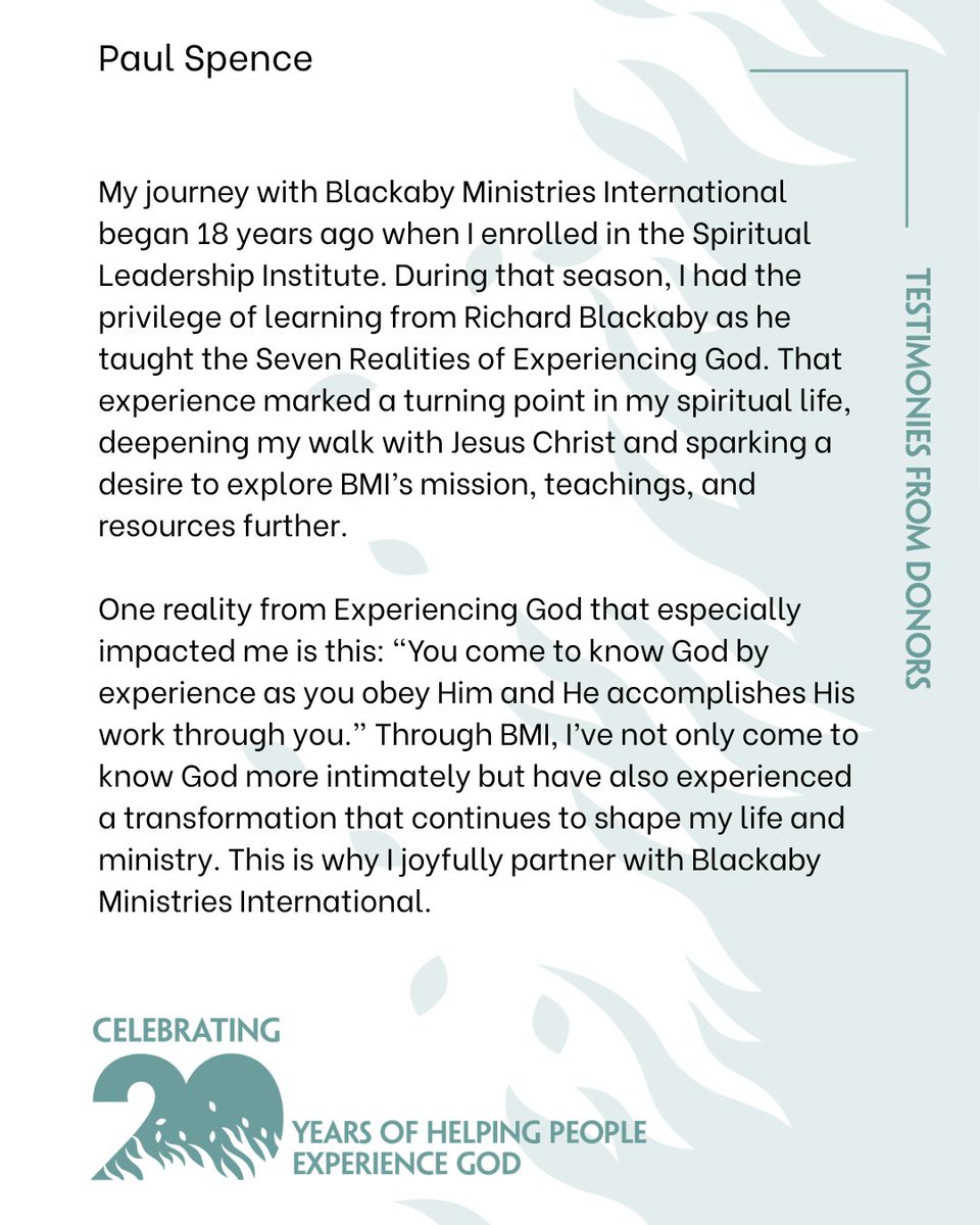 We are so grateful for the many who have partnered with us over the last 20 years and are excited for the next 20 years! ow.ly/n6ex50XaLmg