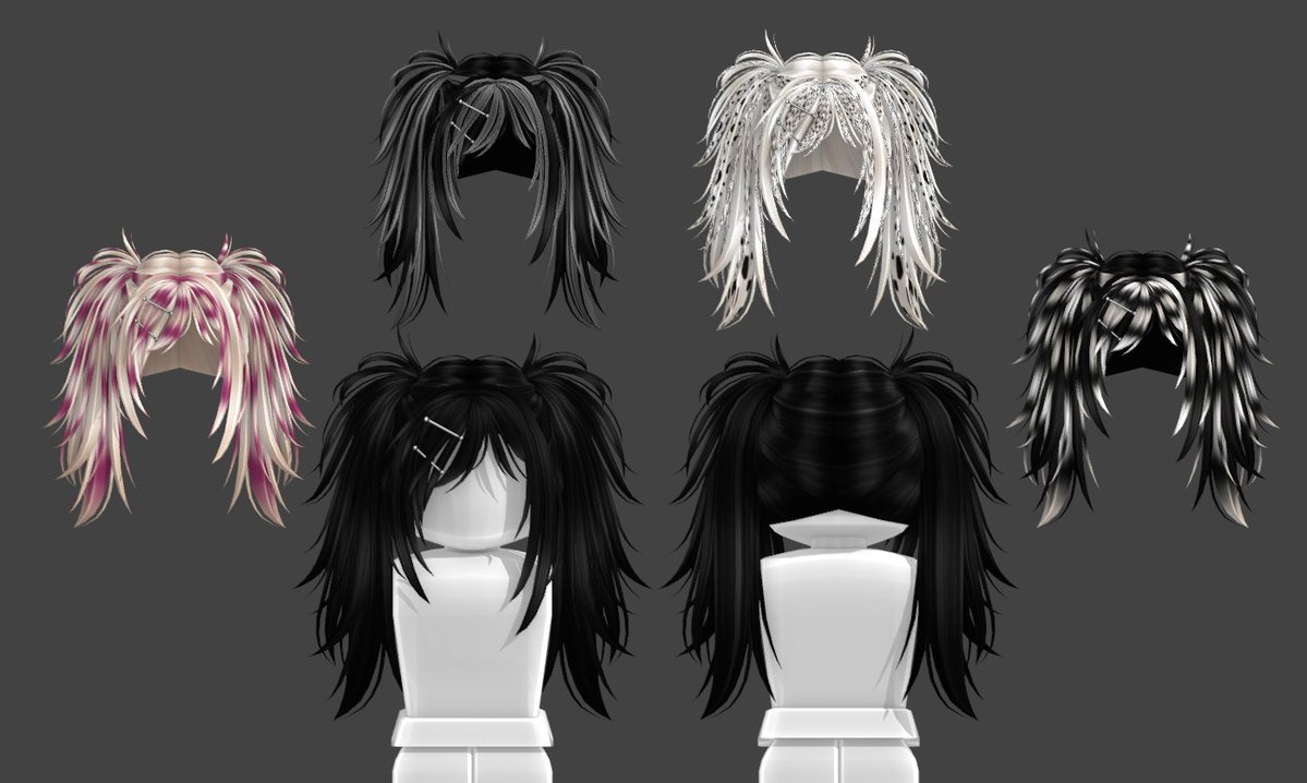 iliu_xoxo's tweet image. New hair out in my group Hairverse!!✨
♡ Gyaru Scene Emo Pigtails ♡
with 17 color variants🌟
Buy it here:
roblox.com/communities/35…
#RobloxUGC #robloxdesigner #ROBLOX #RobloxDev #robloxart #ugccommunity #UGCcreator