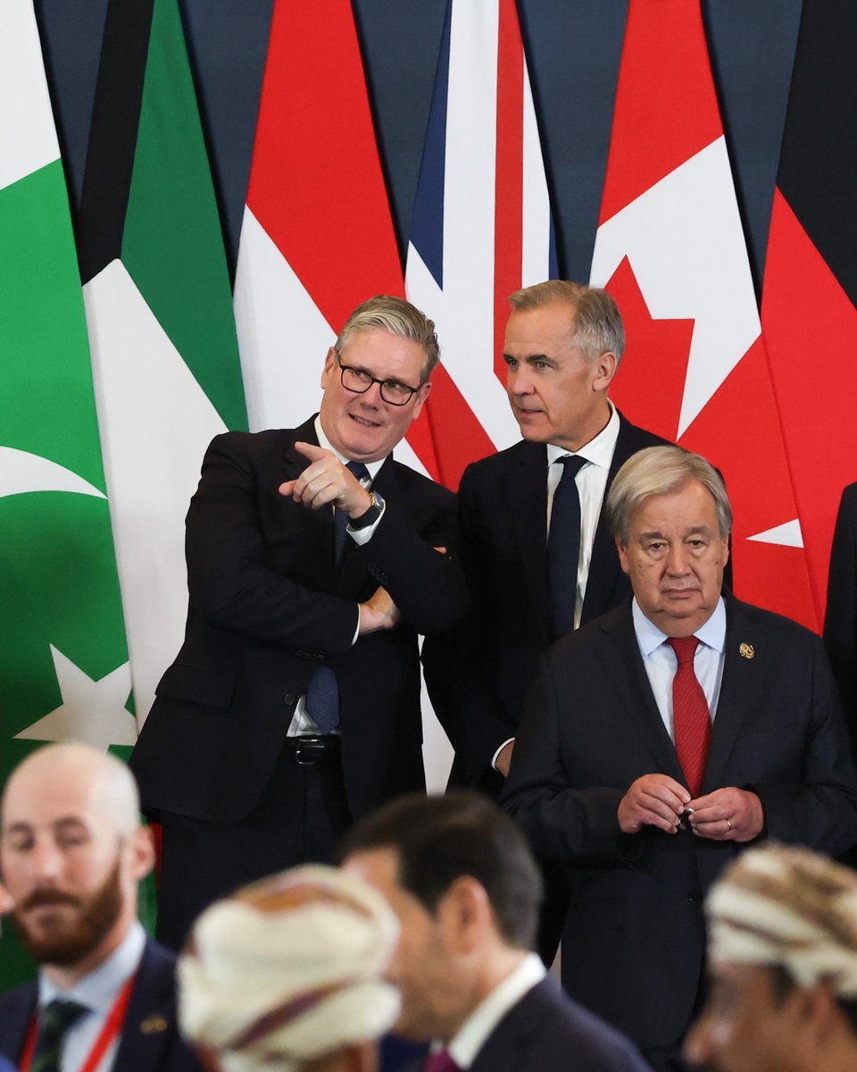 UK Prime Minister (@10downingstreet) on Twitter photo Today, after two years of conflict and suffering, we mark the first phase in ending the war in the Middle East.
The UK is providing humanitarian aid right now for those in need and will work with international partners to help rebuild Gaza and secure a lasting peace. Today, after two years of conflict and suffering, we mark the first phase in ending the war in the Middle East.
The UK is providing humanitarian aid right now for those in need and will work with international partners to help rebuild Gaza and secure a lasting peace.