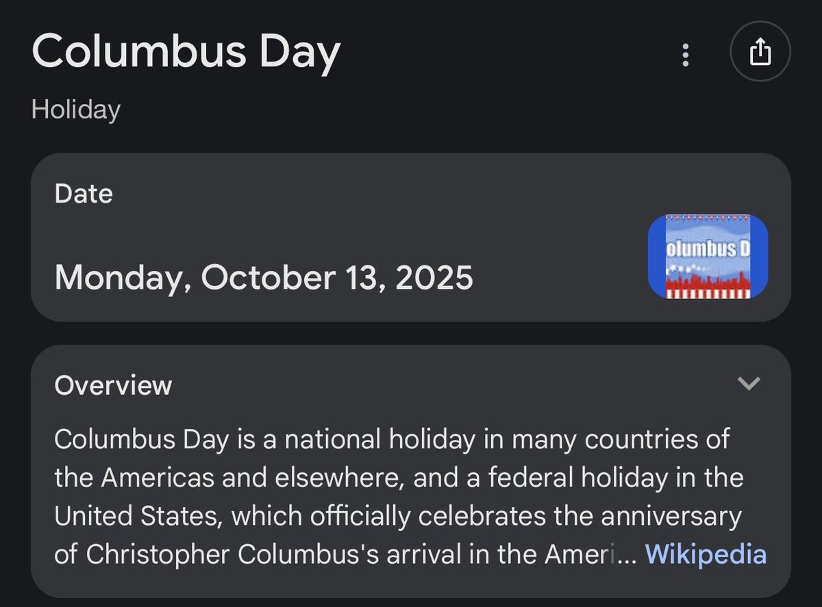 whereswaldo364's tweet photo. Monday night double header on the 13th
Columbus Day today
number 13 is the 6th prime number
#nflweek6 #sportsarescripted #ColumbusDay https://t.co/SUqTdpESIY