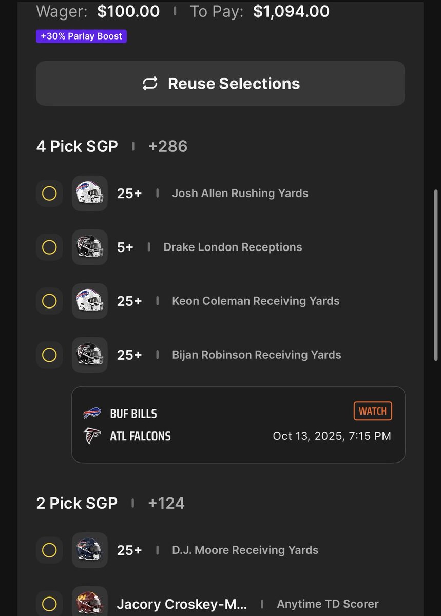 🚨KIRK’S MNF BETS🚨

Running these 3 slips tonight. Will have 2u plus, POTD/live bet at halftime of at least one of the games but most likely both.

#MNF #nfl