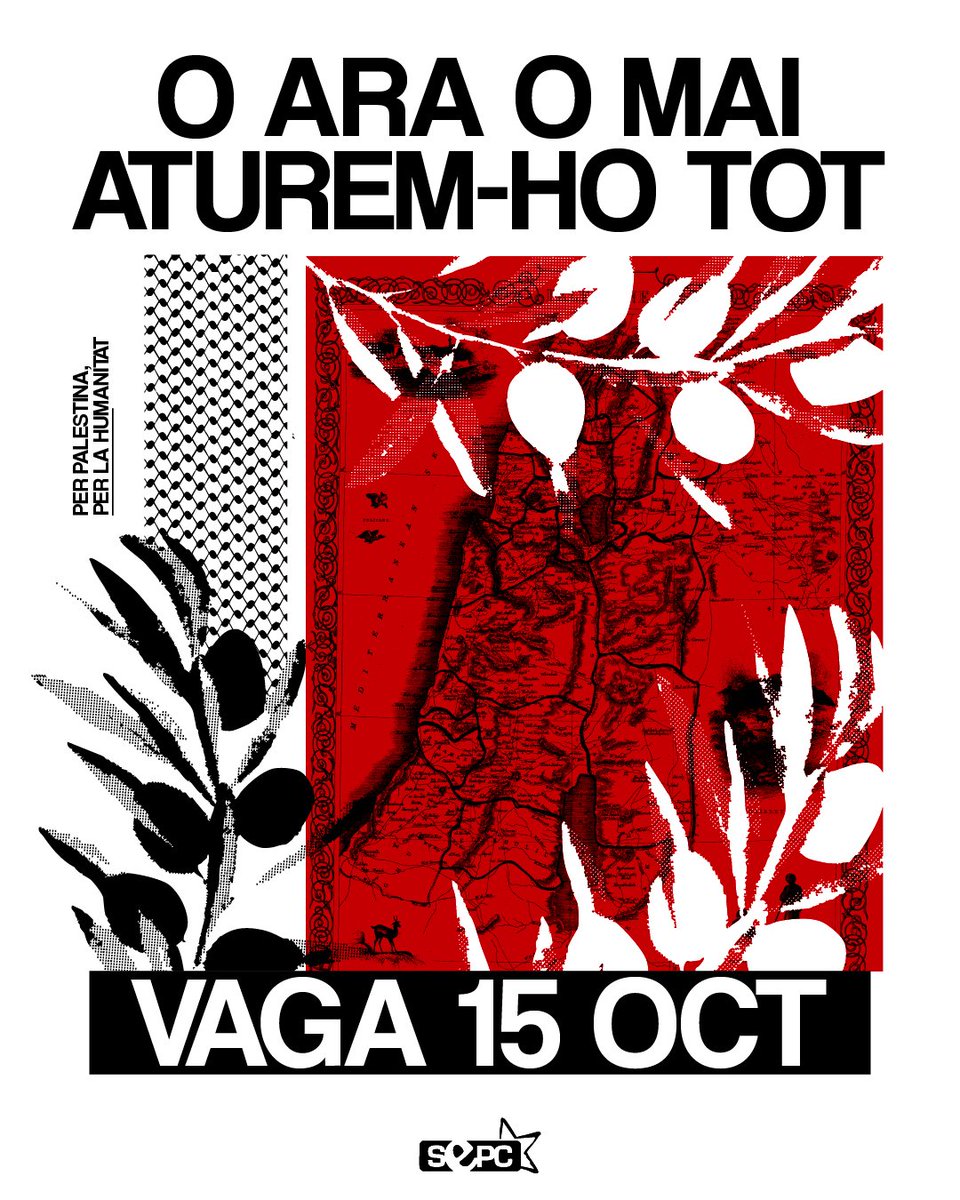 🔴 #VagaxPalestina 15-O

A aquelles direccions i famílies que els preocupi l'educació dels seus fills: LA LLUITA EDUCA!

Hi ha coses que només s'aprenen darrere dels piquets un dia de vaga. Solidaritat, dignitat i consciència de classe, també formen part de l'educació que volem.