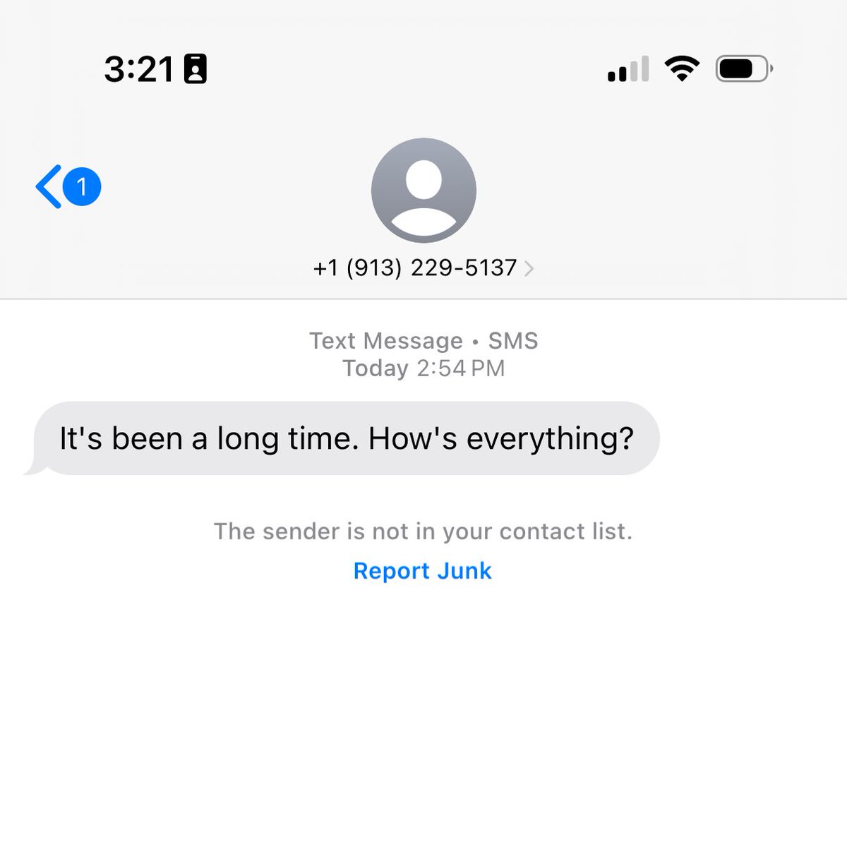aarondfrancis's tweet image. Remember friends: these are spam texts.
Do not respond, even if your curiosity is picqued!
They're trying to warm up the number so that they can use it to scam people.
