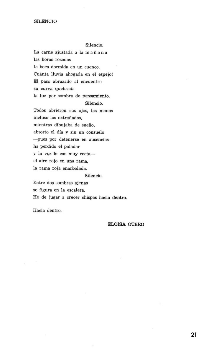 🤍♡°•●

.

                 " S i l e n c i o "

              ~ Eloísa Otero ~
.

🤍♡°•●