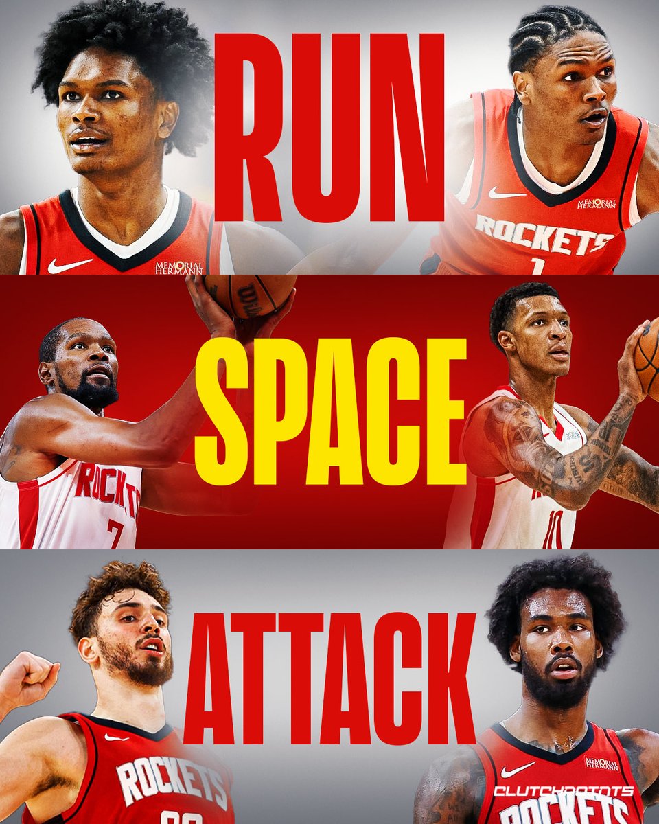 The Rockets might have found their identity… SPEED 🚀

Amen Thompson is one of the fastest players in the league.

Every rebound turns into a fast break with him leading the charge.

Tari Eason and Reed Sheppard fit right in. Both love to push the pace and attack before defenses