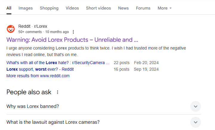skylorecs's tweet image. Avoid Lorex Camera-GPlay: {Lance Renner- June 23, 2025- The app itself and the controls and options you have with it are nice. That being said, it just doesn't function. The majority of the t...I can't view it.}👎(In Sum=>Vicious-Chinese-LorexCorporate)#255144