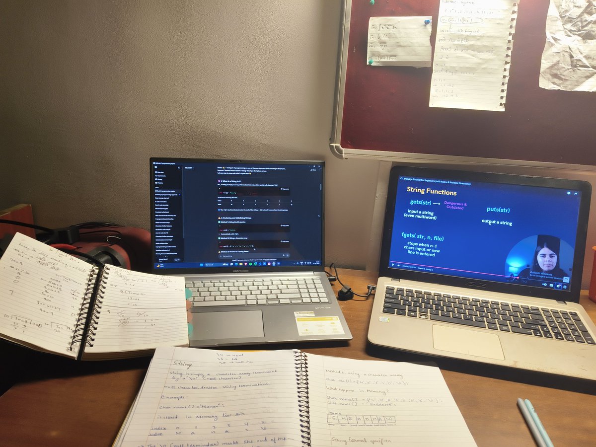 manas_upreti123's tweet image. Day 9 💬 "Today’s topic: Strings in C! Enjoying every bit of coding 😍 "
#100daysofcode #CProgrammer #CodeLife