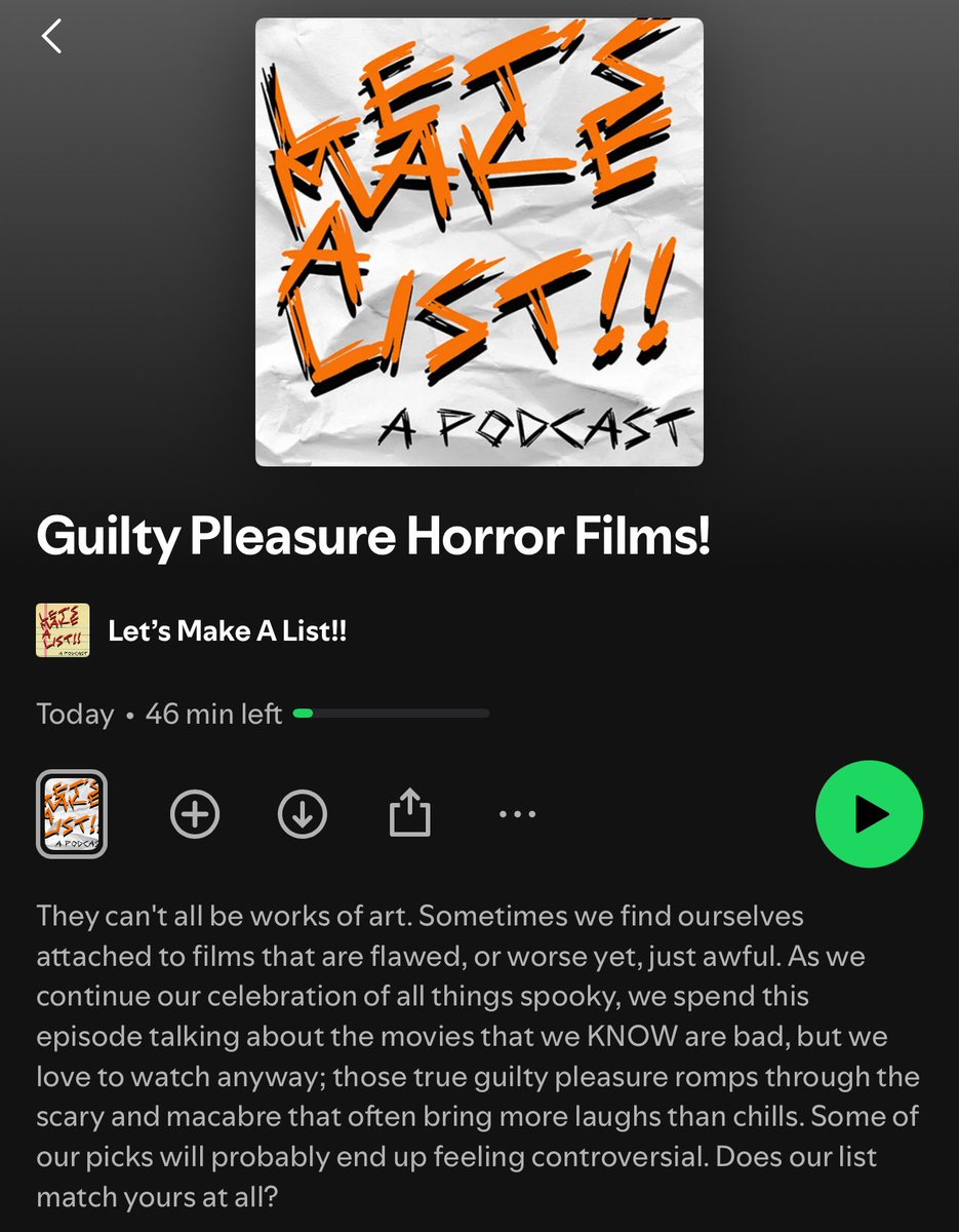 letsmakealistpc's tweet photo. Halloween month is our favorite of the year. In this episode, we look at horror films that we enjoy that the general consensus pans. These are our guilty pleasure horror films! Links below. #letsmakealist #letsnakealistpc #horror
https://t.co/EbL2FI1nxz
https://t.co/0131UBdUs3 https://t.co/usaep1Ti8P