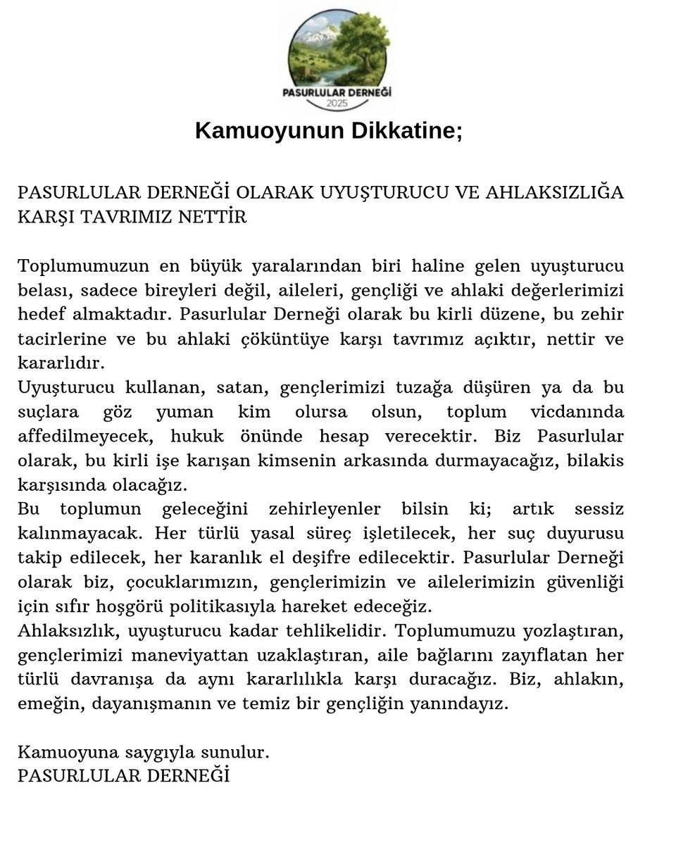 pasurlularDrng's tweet photo. PASUR'DA UYUŞTURUCU TACİRLERİNE GEÇİT YOK!!!
@CTelliagaoglu https://t.co/jHw7EEOY7s