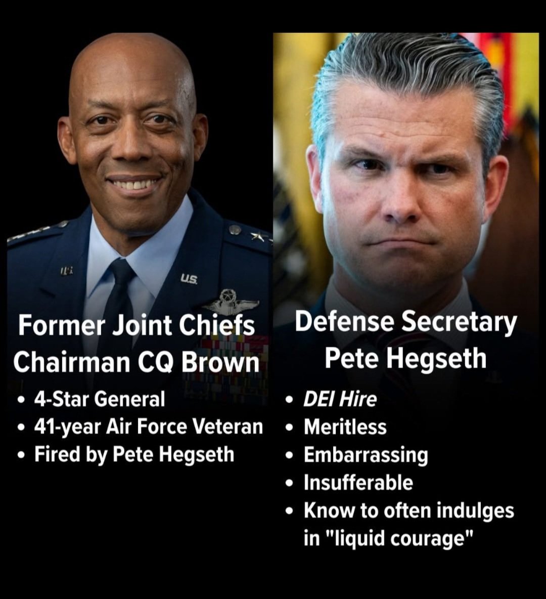 dulcebombomcito's tweet image. A real smart and a great Commander in chief President @BarackObama. Not the Bone Spurs we have now #Felon #DomesticTraitor @DonaldTrump. In charge #DEI #Drunk #Rapist @PeteHegseth. Rember he fire #Competent Soldiers. Worse #Economy under @DonaldTrump.