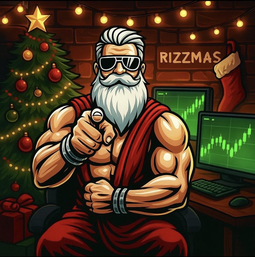 rizzmascto's tweet photo. Did you load up during that Rizzmas dip?📉 🤔 
That might’ve been your LAST chance to scoop cheap before liftoff. 🚀🌙 

The charts are looking primed. The sentiment is shifting. Our time is coming - and when it hits, it’s gonna hit HARD. Don’t be the one crying over entries when we’re printing green candles like it’s a money machine. 💸🔥

Let’s go Rizzmas. It’s our time.