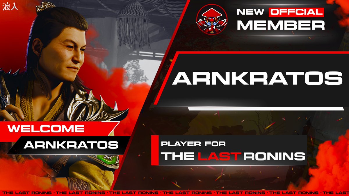 The Last Ronins (@thelastronins) on Twitter photo We'd like to officially welcome the legend <a href="/ArnKratos/">Arman Mkrtchyan 🇺🇸 🇦🇲</a> to the team. We've been watching him compete and dominate before this team was created and we're very excited to grind with and learn from him.
浪人 We'd like to officially welcome the legend <a href="/ArnKratos/">Arman Mkrtchyan 🇺🇸 🇦🇲</a> to the team. We've been watching him compete and dominate before this team was created and we're very excited to grind with and learn from him.
浪人