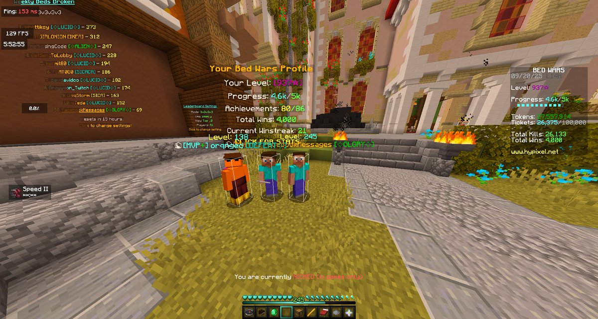 4k wins in Bedwars c: