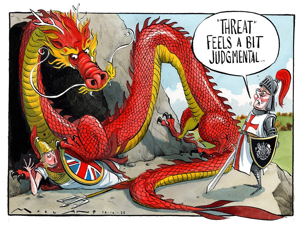 Cartoon4sale's tweet image. Morten Morland @mortenmorland on #KeirStarmer #ChineseSpying #SpyScandal @thetimes – political cartoon gallery in London original-political-cartoon.com