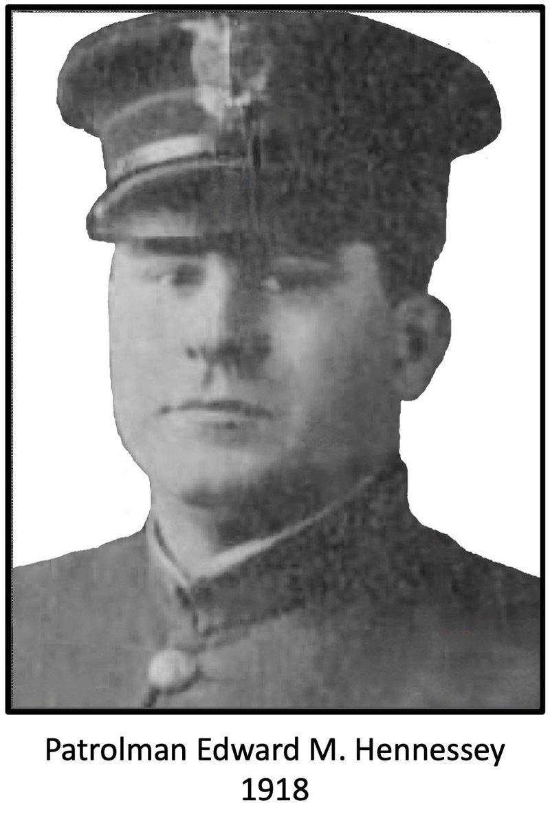 We Remember Patrolman Edward Hennessey. Patrolman Hennessey succumbed to complications of Spanish Influenza while enforcing health orders and operating ambulances due to the outbreak of Spanish Influenza in Dayton.

End of Watch: October 12, 1918