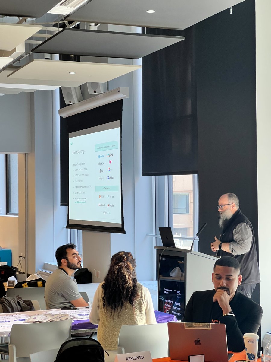 semgrep's tweet image. 🚀 What an incredible day at the @awscloud AI Agents Hackathon!
The Semgrep team had a fantastic time seeing all the creativity, collaboration, and innovation in action. Huge thanks to everyone who stopped by, chatted with us, and shared what they were building!
👏 We’re proud…