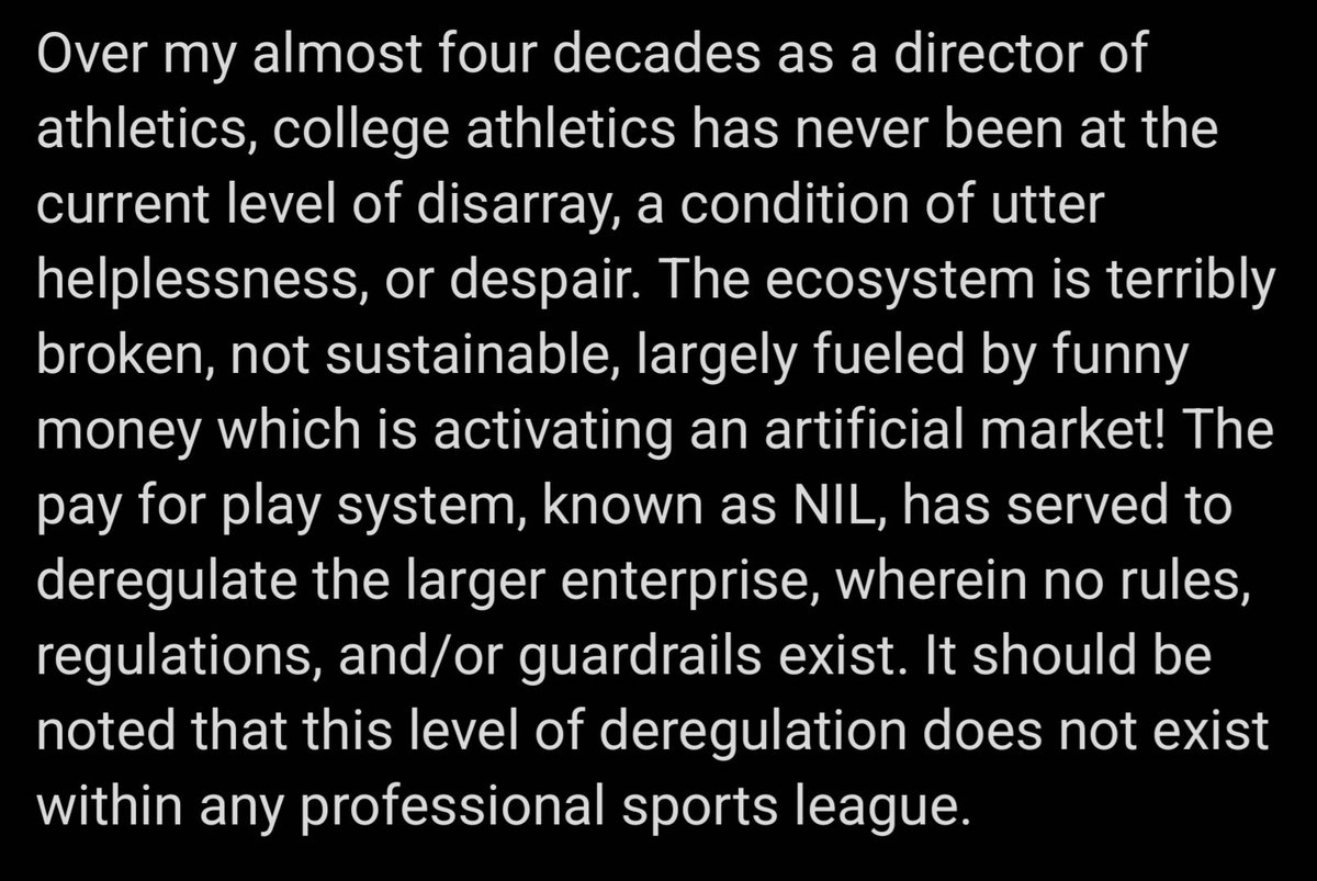 Former Duke University and Notre Dame AD Kevin White on the state of NCAA college sports: