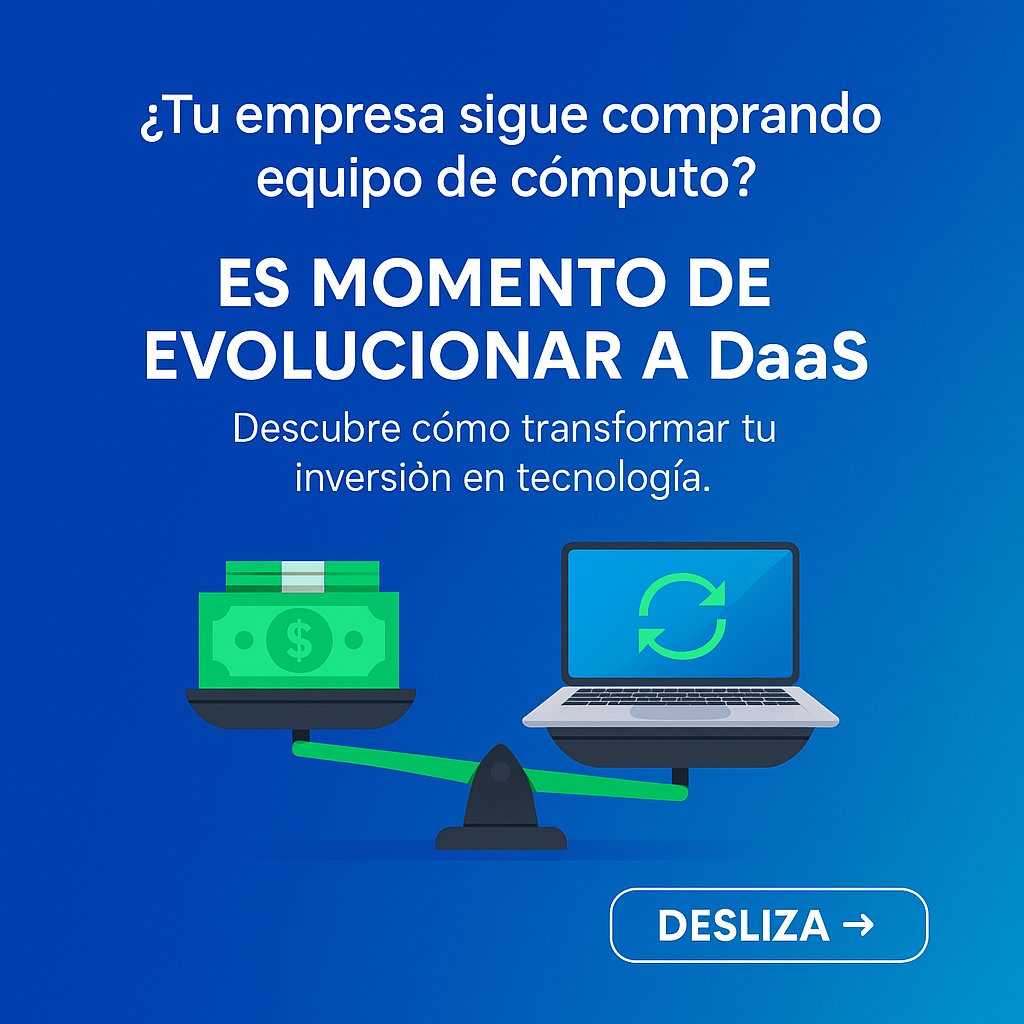 ServerWareMX's tweet image. 💻 Con Device as a Service (DaaS) tu empresa crece sin descapitalizarse:
✅ Costos predecibles
✅ Equipos siempre actualizados
✅ Escalabilidad inmediata
✅ Soporte incluido
En ServerWare, inviertes en productividad, no en hardware.
#DaaS #TI #Innovación