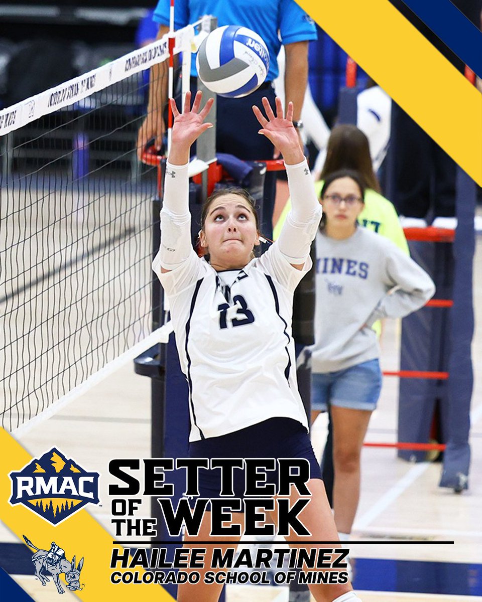 RMAC_SPORTS's tweet image. 𝙍𝙈𝘼𝘾 𝙎𝙚𝙩𝙩𝙚𝙧 𝙤𝙛 𝙩𝙝𝙚 𝙒𝙚𝙚𝙠 🏐
Hailee Martinez, Colorado School of Mines
🗞️: shorturl.at/AtQox
#EverythingElevated | #HelluvaEngineer
