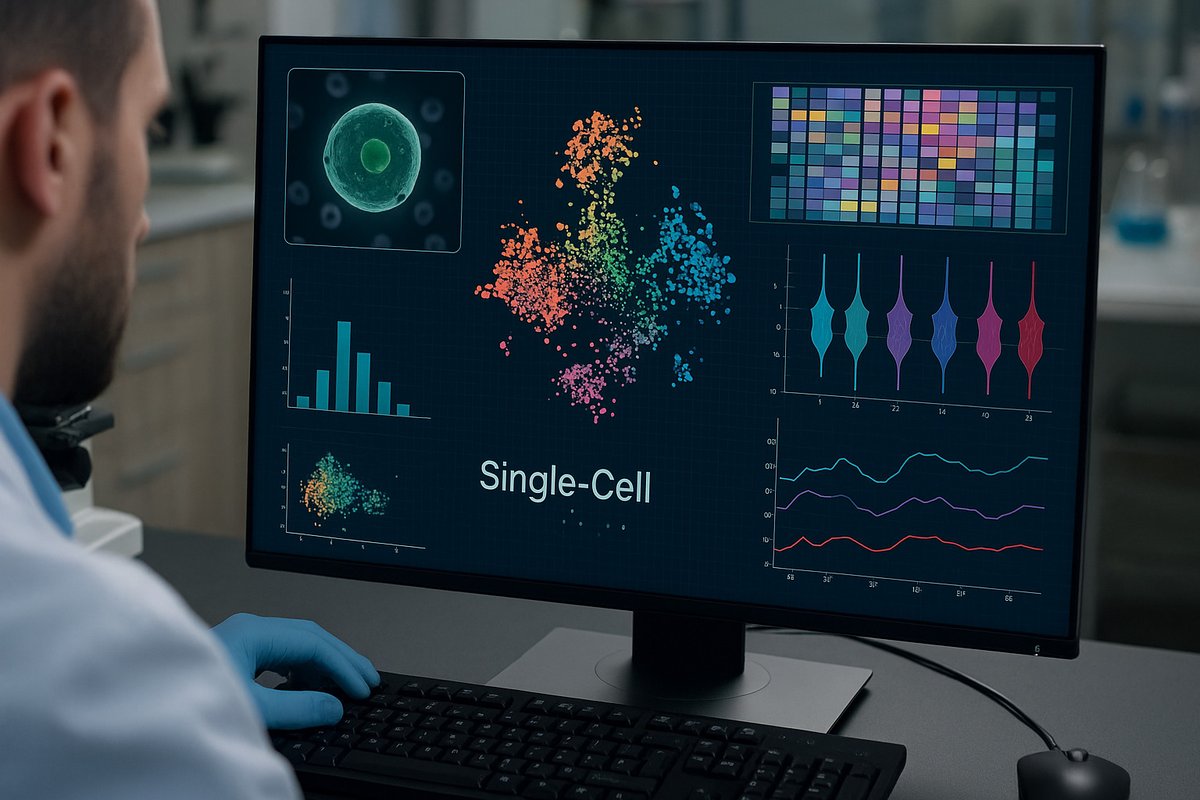 BioadaFounder's tweet photo. Single-cell analysis is evolving—from clustering noise to true biological classification: https://t.co/bpXYAUqGhK

#SingleCell #MultiOmics #AIinBiology #PrecisionMedicine #Bioinformatics #BiomedicalInnovation #FutureOfScience https://t.co/4uv2RPhwXd