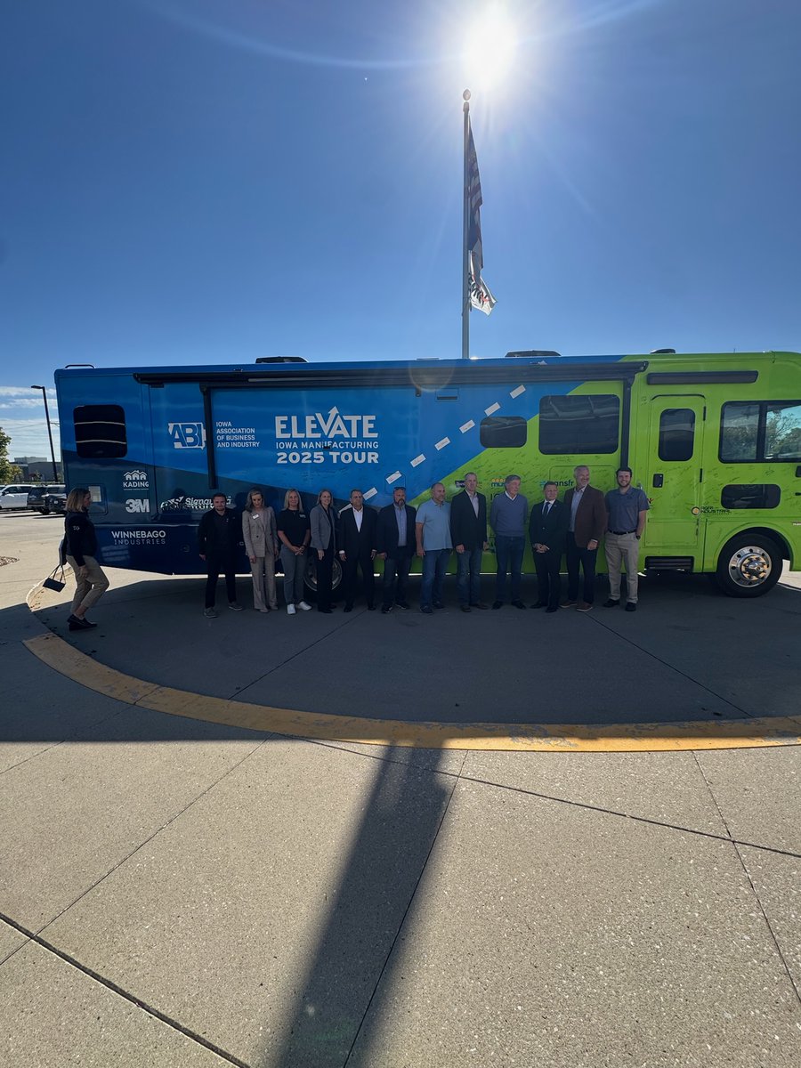 IowaABI's tweet photo. The @ElevateIA Manufacturing Tour wrapped up with visits to @vermeercorp in Pella and @KeminInd in Des Moines! Huge thanks to all the companies, sponsors, and legislators who joined us in celebrating Iowa manufacturing!  

https://t.co/EtqHoUozyQ https://t.co/ZxsT7wDgEv