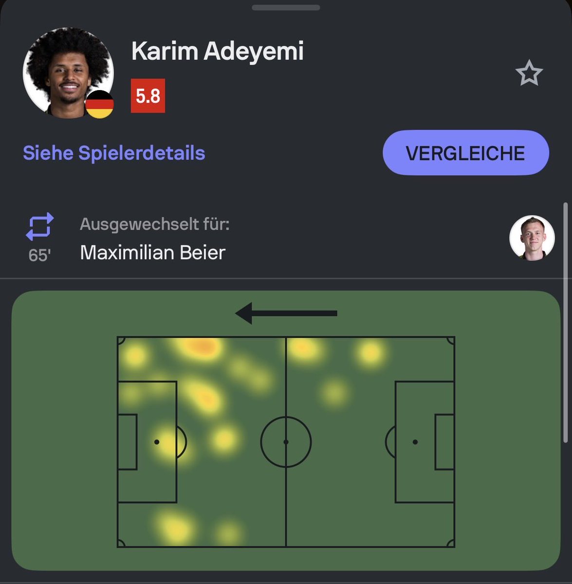 Tim09_'s tweet image. Wer hätte das ahnen können, Adeyemi ist wohl doch kein klassischer Flügel