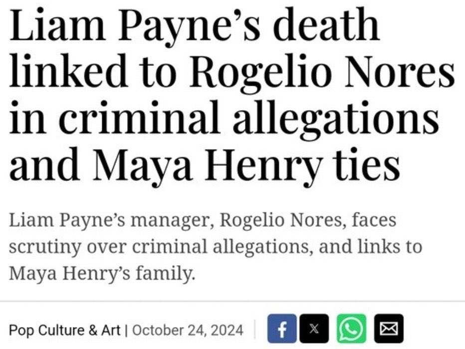 moniqe_monica's tweet photo. @sweetmotivs #JusticeForLiam
#WeStandWithThePaynes
Maya Henry has already linked herself to #LiamPayne ‘s defacto manager #RogerNores ,
who is still under investigation in Argentina https://t.co/fwdnpQK2OE