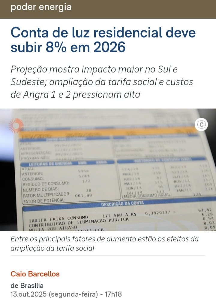 O importante é que + de 60 milhões de pessoas terão "luz de graça".