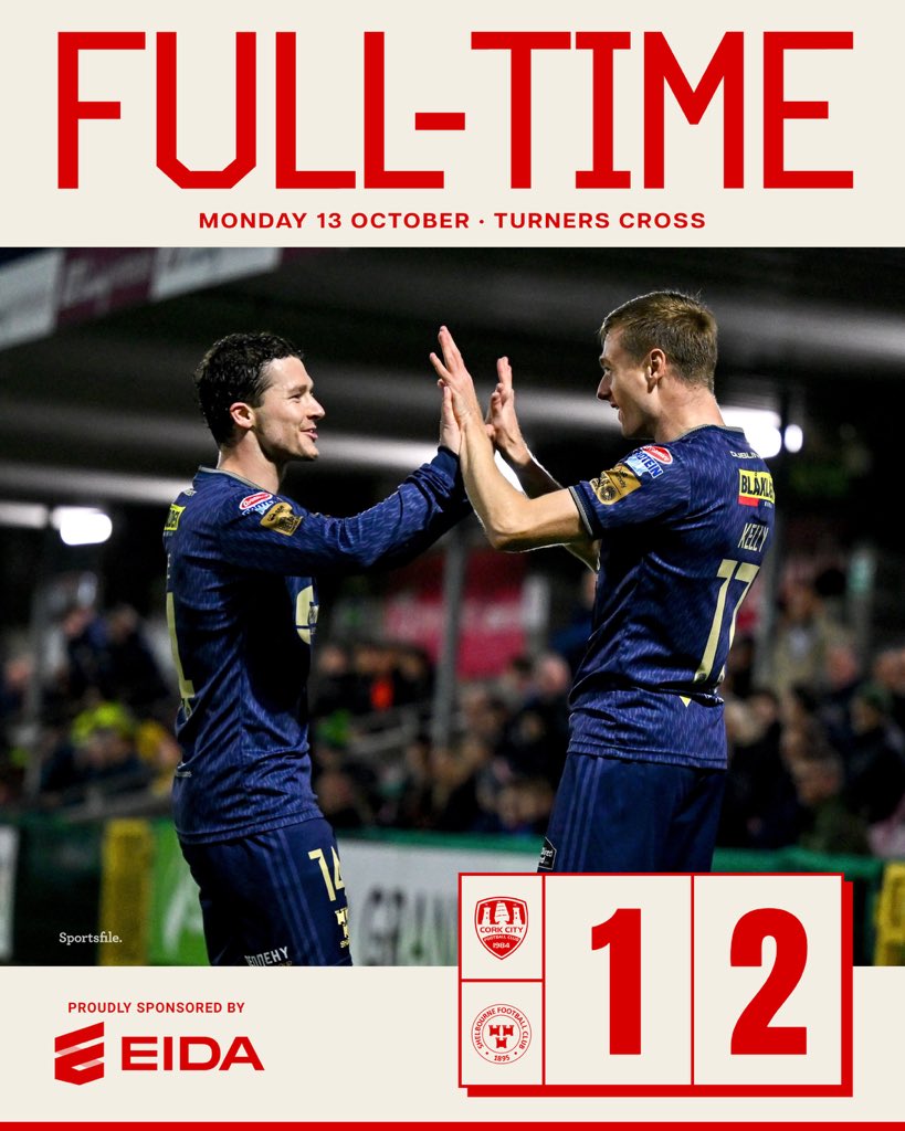 shelsfc's tweet image. A big 3 points for the Reds in the race for Europe, as defeat relegates Cork City back to the first division