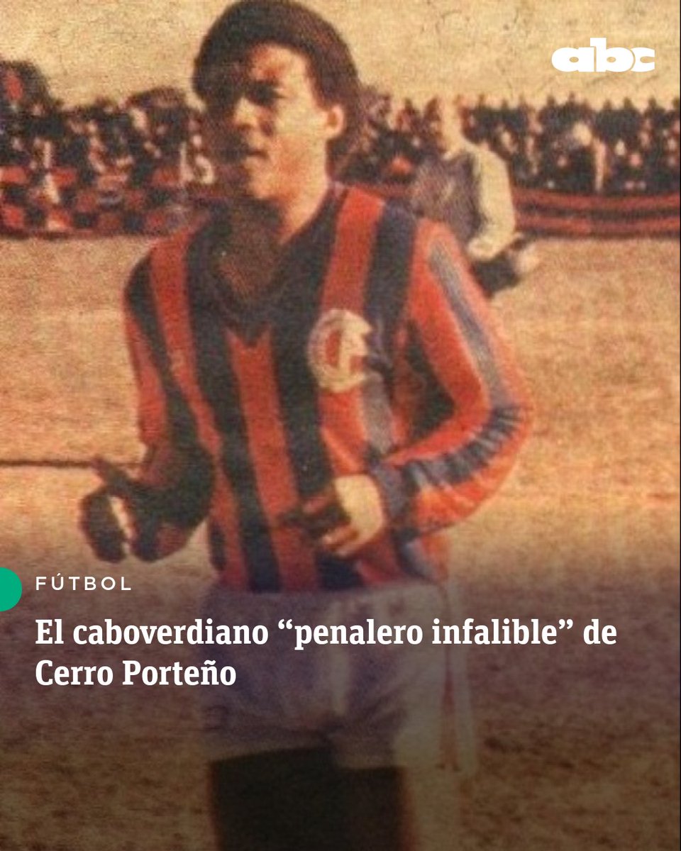 #Fútbol | ¡Lo celebra Custodio! 🇨🇻

En 1988, Adriano Tomás Custodio Mendes, nacido en Cabo Verde, vistió la camiseta de Cerro Porteño 🔙

Disputó 42 partidos y marcó 10 goles, ganándose el apodo de “penalero infalible” ⚽️

Hoy, mientras su país celebra su primera clasificación al