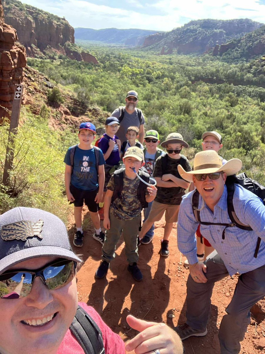 Took a group of boys from the church out for a hike this past weekend at Caprock Canyon. 6 miles &amp; we all survived!