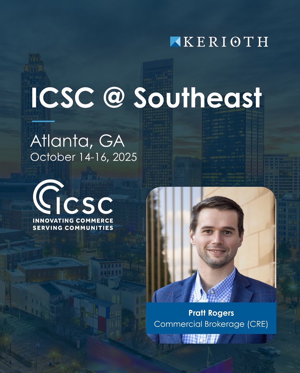 Atlanta bound! The Kerioth team will be at ICSC @ Southeast this week connecting with clients, colleagues, and fellow industry professionals. See you there!