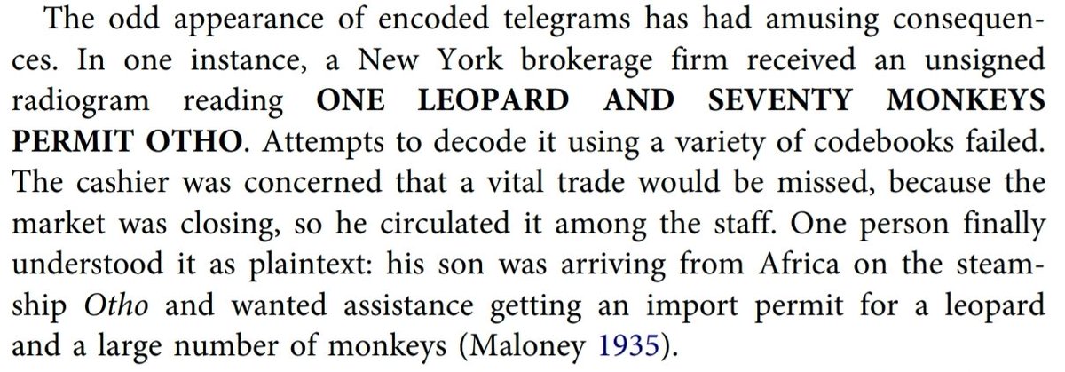 tandfonline.com/doi/full/10.10… Steve Bellovin on the history of codebooks, with some entertaining historical examples