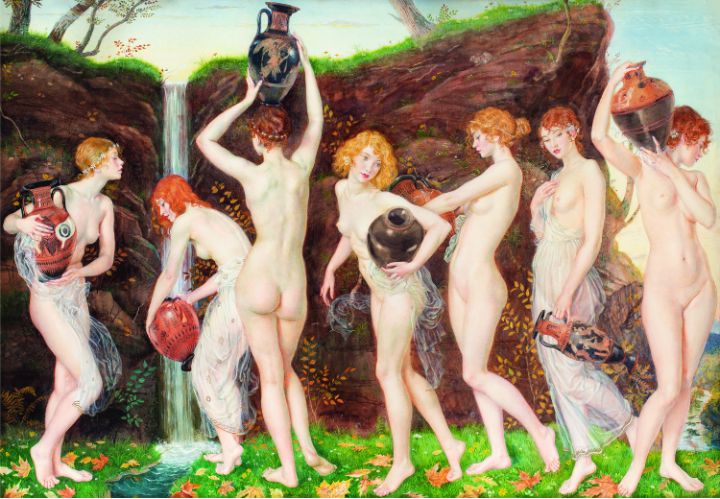 Art of the Day! "The 7 nymphs". Buy at: ArtPal.com/apperleyart?i=…