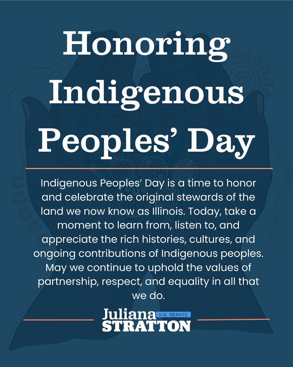 Let us all take some time today to honor and learn from the enduring wisdom and resilience of Indigenous peoples.