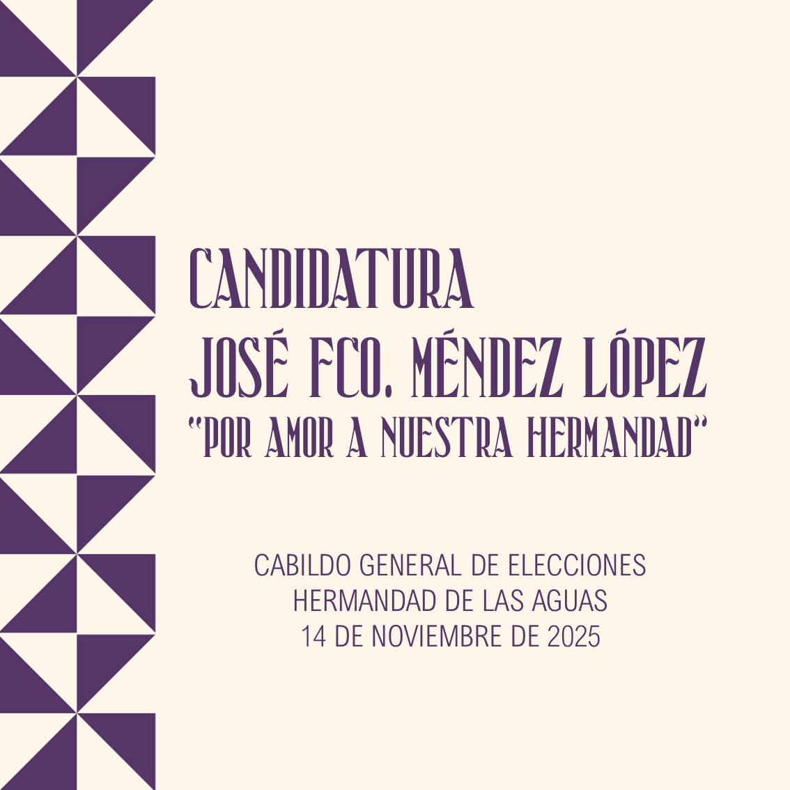 Candidatura José Fco. Méndez tweet media