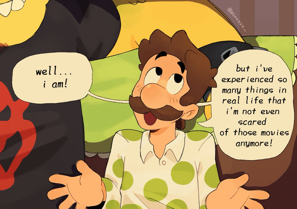 Movie night 🍿 (4/6)
#supermario #bowigi #bowuigi #bowser #Luigi