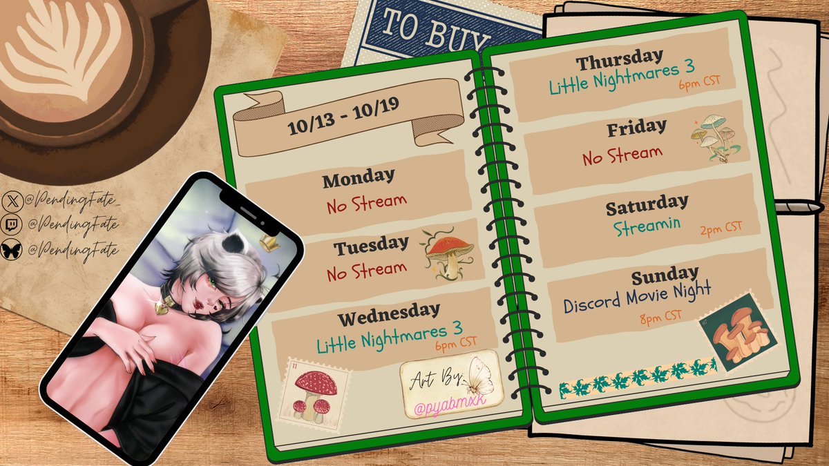 Took a little break last week but we are back at it again this week. It will prolly be a week full of Little nightmares, unless we finish the game quickly. Hope to see you all there!