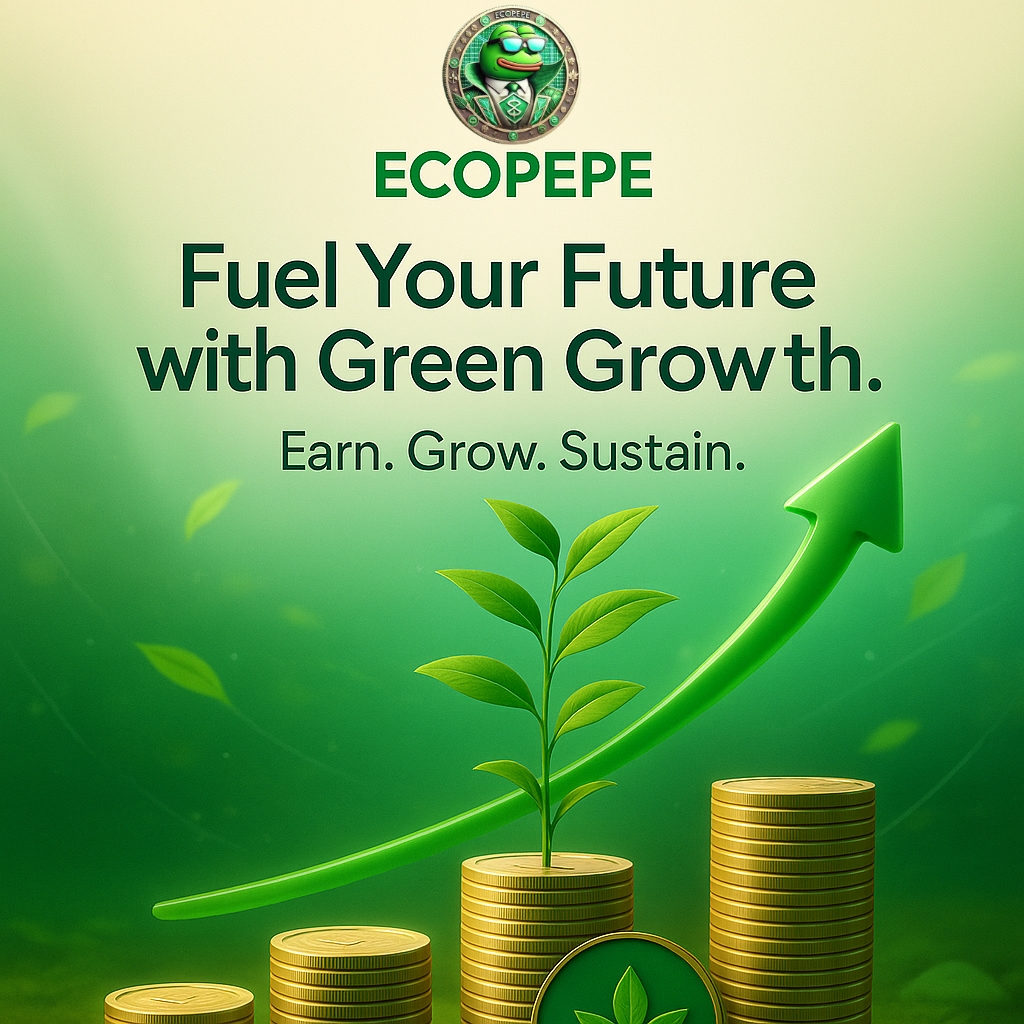 Eco_pepe_'s tweet photo. πΏ Growth isnβt just about profit, itβs about purpose.
With #Ecopepe, every #token represents a step toward a cleaner, greener, and more sustainable future. πβ¨
Let your #wealth grow with nature ,earn, grow, sustain. π±πΉ
π Website: https://t.co/pWfqvnQaDt
π’ Telegram: https://t.co/zqrz1DNR0r
π’ https://t.co/v2yGmLLA9Q