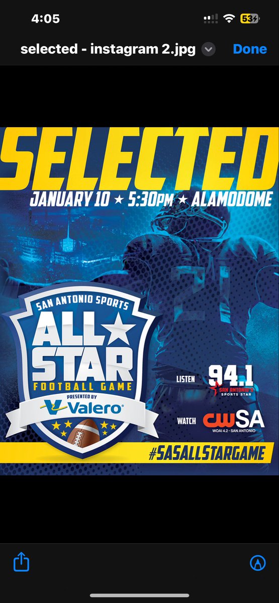 GarciaCaedmon's tweet image. I would like to thank god and all the coaches that have voted me to play in this years All Star game. I can’t wait to show out for the Reagan community and compete against some great  competition.
@CoachPeterGray. @CoachDuelm @Coach_Messer @CoachZ_SU @CoachShoeOL @SAReaganFball