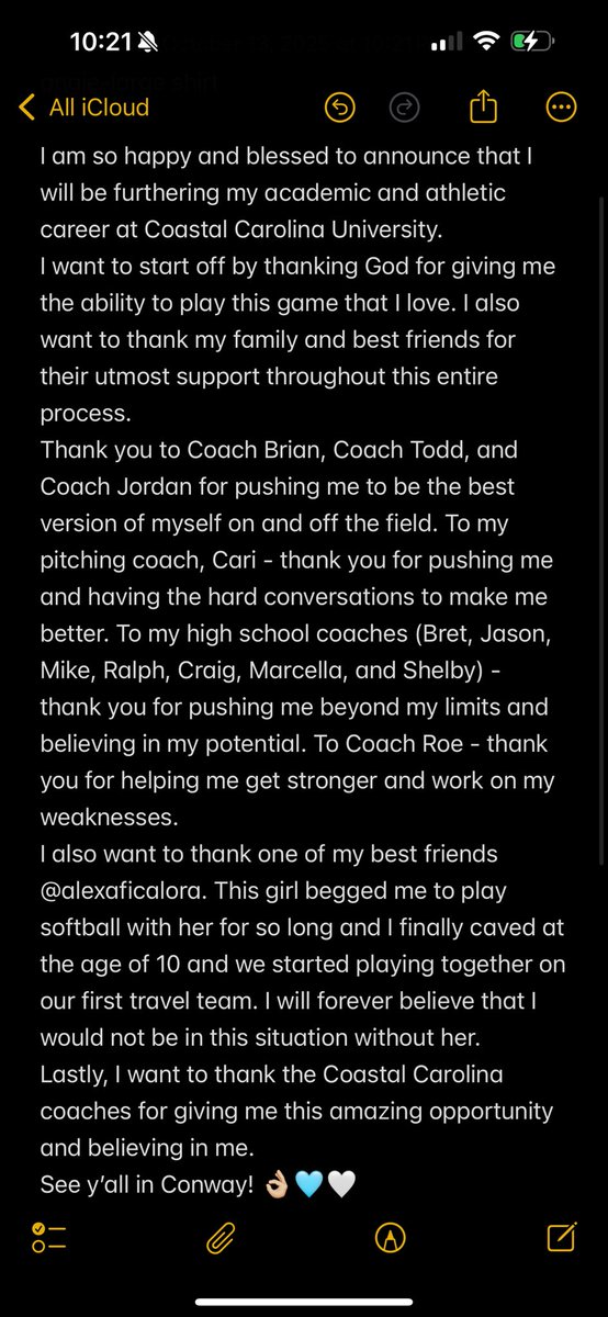 See y’all in Conway!! 👌🏼🩵🤍
<a href="/teamnc_bowman/">Team North Carolina Bowman</a> <a href="/CoastalSoftball/">Coastal Carolina SB</a>