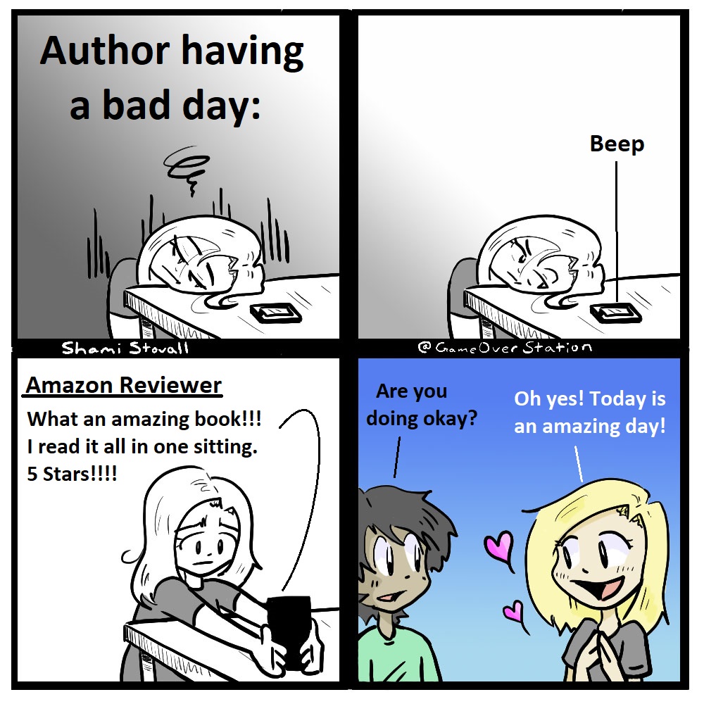 This happens! Remember to leave reviews on books you love, haha

#booktwt #comics #webcomics