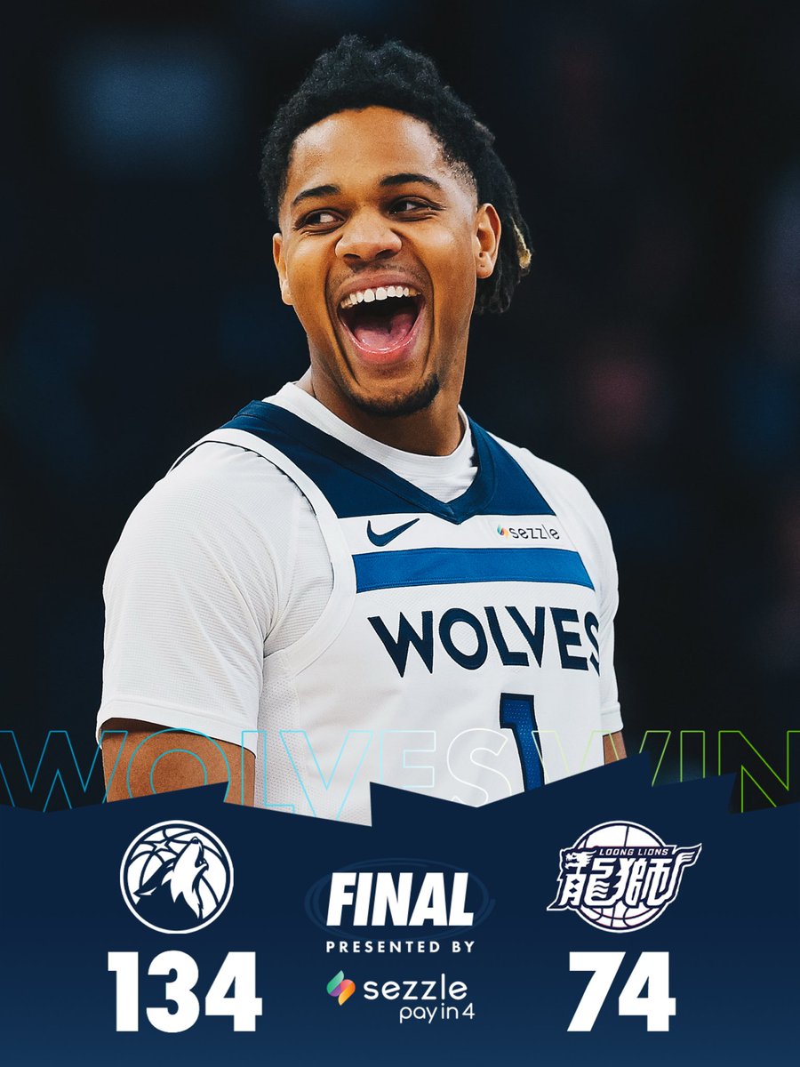 Timberwolves's tweet image. DUB.