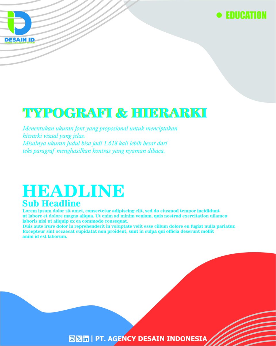 AgencyDesainID's tweet image. MAU DESAIN TERLIHAT SEMPURNA? Pakai Golden Ratio! 📐✨
​Rasio matematis 1.618 ini kunci agar desain terlihat HARMONIS &amp;amp; PROFESIONAL.
​🔑 Terapkan pada:
​Layout: Penempatan elemen utama.
​
​#GoldenRatio #DesignHack #TipsDesign #Design101 #Creative #agencydesainsemarang #branding