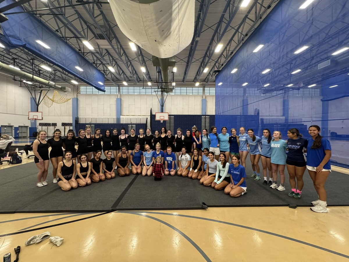 whscheering's tweet image. Loved our cool down stretch after practice with Waltham Girls Soccer!