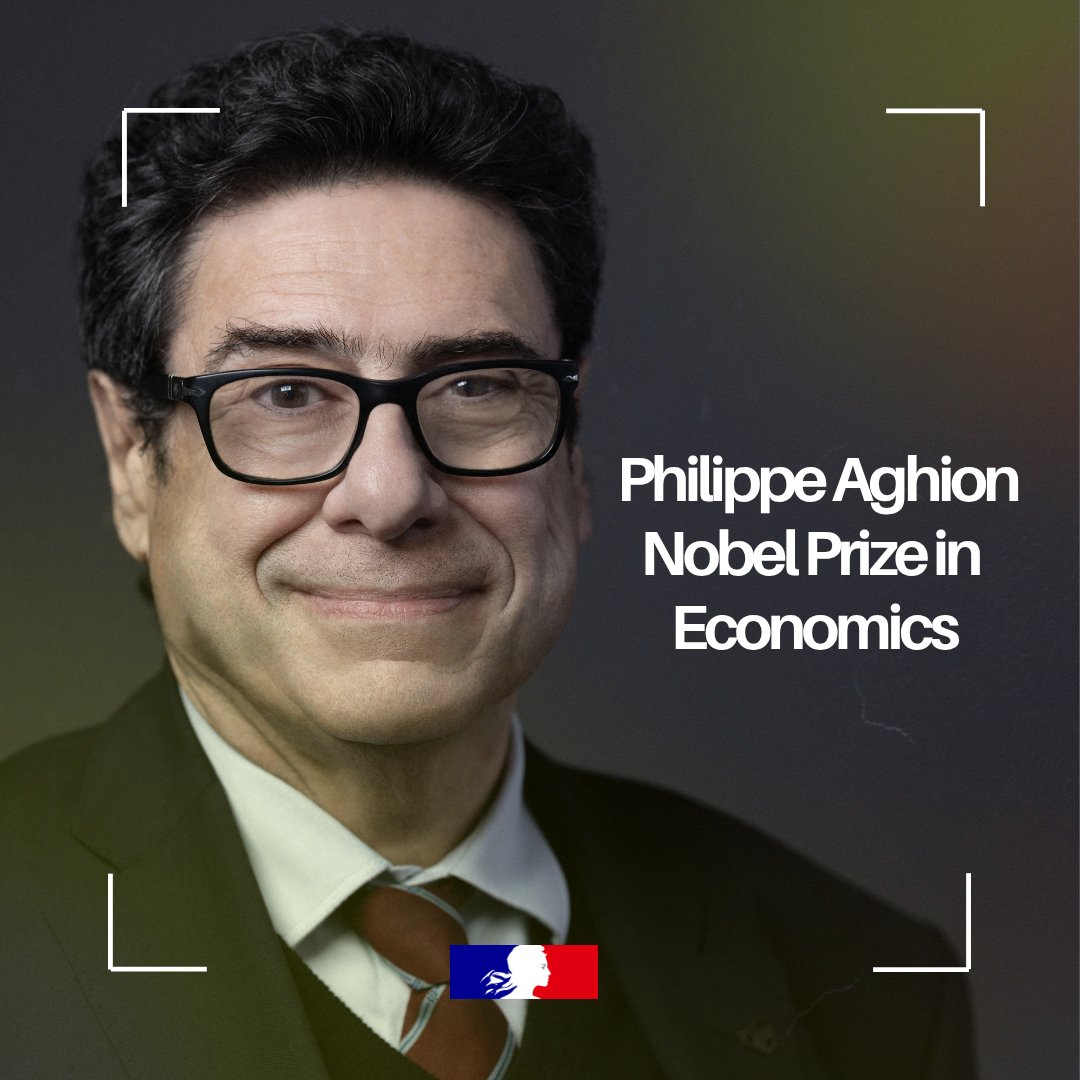 Congratulations to Philippe Aghion, a French economist affiliated with the Collège de France and the London School of Economics, on being awarded the 2025 #NobelPrize in Economic Sciences. 🇫🇷✨