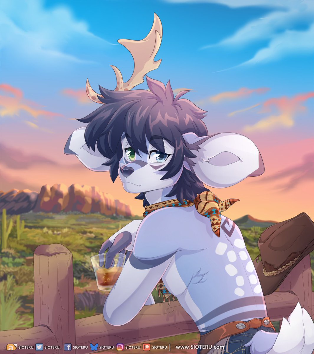 Sioteru_'s tweet image. Show me...
You out of suit 👀
You in suit 🦌
And art of your sona 🎨
My suit doesn't have the tats but gotta show em off
Art was made by me