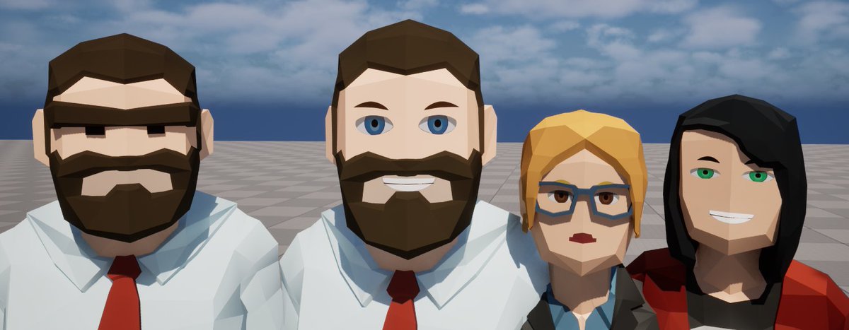 LsWolfGameDev's tweet image. Gave my characters a makeover to look less “Synty” (left). Still WIP, but the change is real 🧐#indiedev #indiegame #IndieGameDev #cozygames